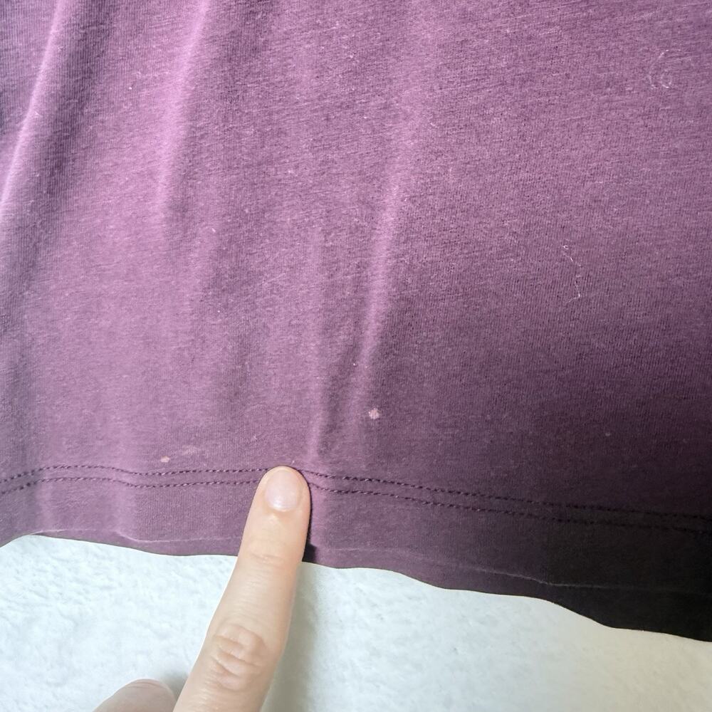 Lululemon All Yours Tee Maroon/Garnet Relaxed Fit Women’s size 10/12 - Picture 6 of 6